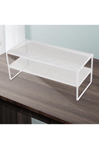 Homyl Masaüstü Bilgisayar Standı Çalışma 2-katlı-beyaz