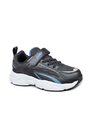 Jump 29604 Unisex Çocuk Sneaker Günlük Spor Ayakkabı Siyah Siyah