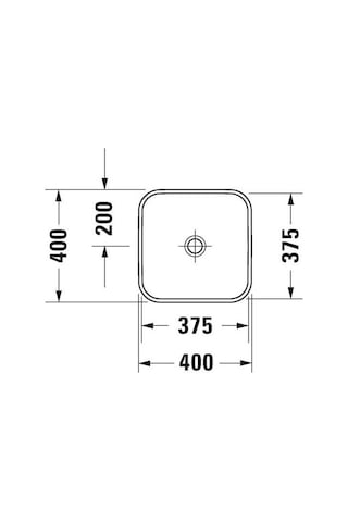 Duravit Happy D.2 Tezgahüstü Lavabo 60X40 CM Antrasit-Beyaz