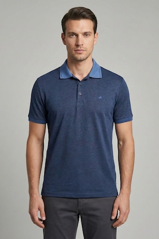 Sabri Özel Erkek Lacivert Normal Kesim Regular Fit Pamuklu Örme Polo Yaka Tişört