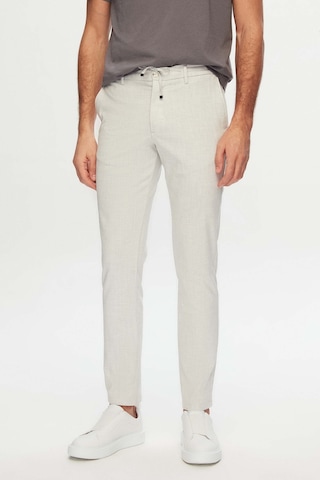 D's Damat Ds Damat Slim Fit Taş Beli Lastikli Bağcıklı Fermuarlı Likralı Rahat Jogger Pantolon 2HC03ORTJGR01 Taş
