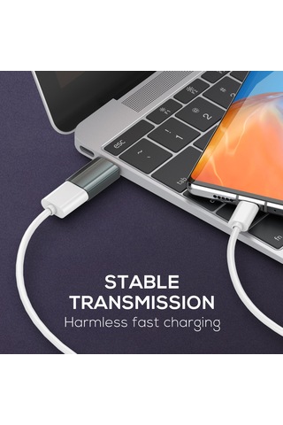 Yaleker Lc140 Gri Usb Çevirici: Type-c'den Usb'ye Otg Dönüştürücü, Şarj Ve Veri Transferi İçin Çok İşlevli Adaptör