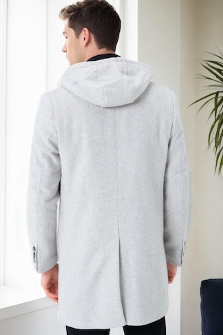 Plt9395 Dewberry Battal Palto-desenli Bej