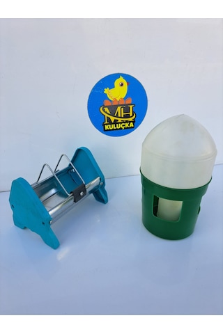 Güvercin Suluğu 1 Litre + 15 Cm Güvercin Yemlik