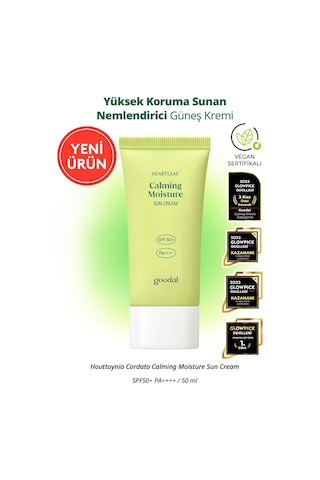 Sakin Görünüm Sunan Güneş Kremi Goodal Houttuynia Cordata Calming Moisture Sun Cream Spf50+ Pa++++