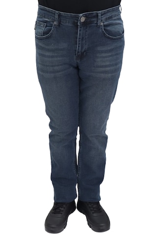 Hacker Denim Hacker Dmctekstil Erkek Y852 Yüksek Bel Normal Kesim Boru Paça Jean Pantolon Mavi