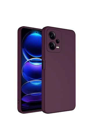 Xiaomi Redmi Note 12 Pro 5g Kılıf Zore Mara Lansman Kapak Koyu Mor