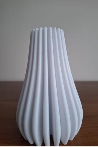 Spiral Vazo - 15 Cm Beyaz