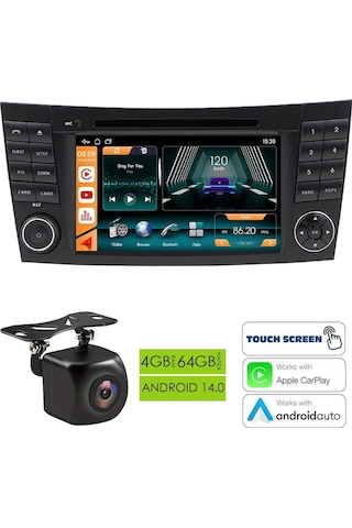 Fimex Nav-9959 Tablet Multimedya Android 7 İnç 4+64gb 4 Çekirdek Mercedes Benz E W211 2002-2009 7"