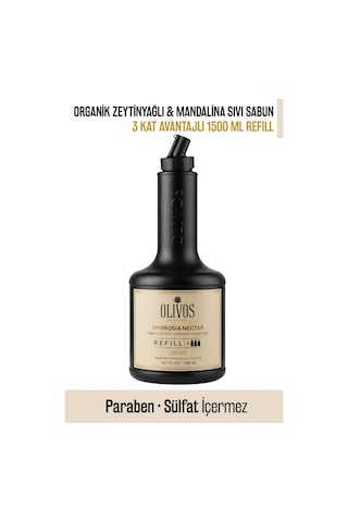 Ambrosia Nectar Zeytinyağlı Mandalina Kokulu Sıvı Sabun Refill 1500 Ml 3x500 Ml Ekonomik Paket Ambrosia Nectar Zeytinyağlı Mandalina Kokulu Sıvı Sabun Refill 1500 Ml 3x500 Ml Ekonomik Paket