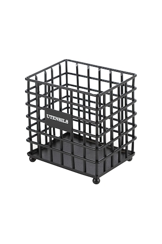 Mudo Home Black Metal Kaşıklık Siyah