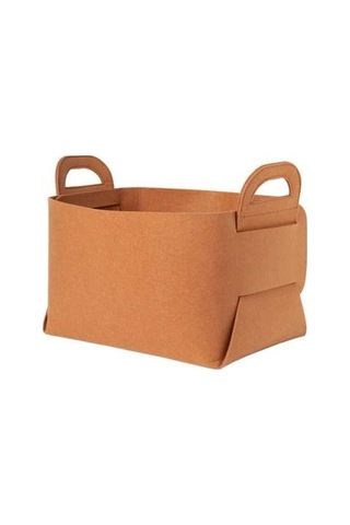 Tongxida Ev Kütüğü İçin Kağıt Katlanabilir Depolama Sepetleri, Orta, Kahverengi Kahverengi