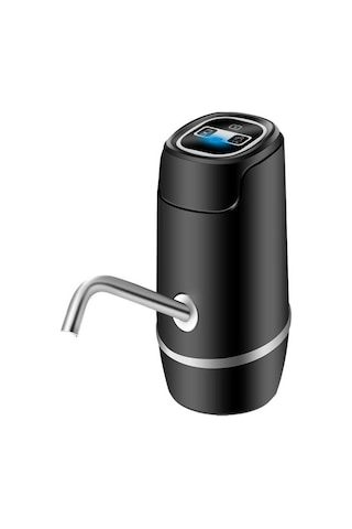 Usb Şarjlı Otomatik Damacana Pompası - Siyah, 5 Galon, Taşınabilir, Sağlık Güvencesi, Kolay Kullanım Siyah