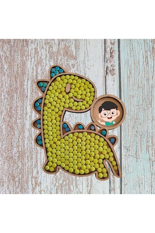 Cam Mozaik Sanat Seti Kendin Yap Dıy Mozaik Dinozor Tablo Çocuk Etkinlik Hobi Ve Sanat Seti
