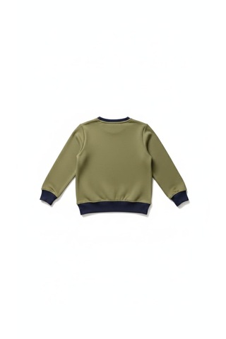 Coupon Çocuk Sweatshirt / Logo Baskılı Hardal