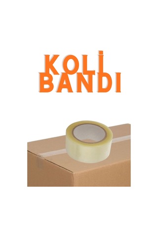 Yüksek Mukavemetli 45 Mm X 100 Mt Şeffaf Koli Bandı Kopmaz Ve Güçlü Yapışkanlı Paketleme Bandı