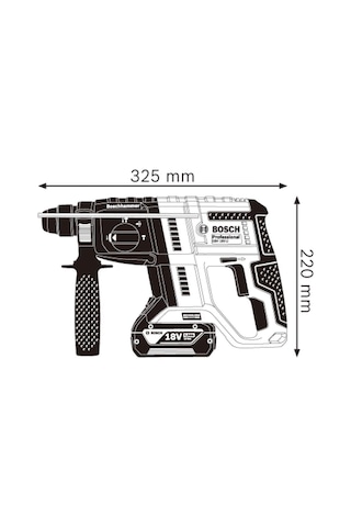 Bosch Professional GBH 180-Li 2x5.0 Ah Çift Akülü Kırıcı Delici – 0611911025