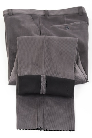 Neowit Erkek İçi Polarlı Yan Cep Klasik Kesim Kadife Pantolon Gri Melanj