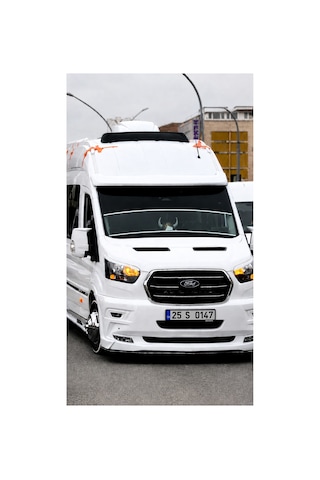 A Kalite Fiber Yarasa Ayna Kapağı Ford Transit Beyaz Frozen White Boyalı Tam Uyumlu 2015 Sonrası