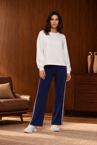 Pjs Gd Goldoremi Kadın Premium Regular Fit Uzun Kollu Sweat Eşofman Takım Ekru