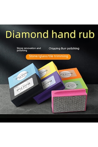 Maiyame El Tutucu Elmaslı Taş Zımpara Bloku - Seramik, Cam, Kaynak Zımparalama Aracı Reçine 3000 , Makine Gerektirmeden Direk Kullanım
