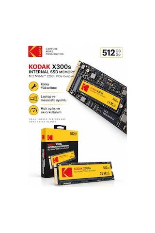 X300s 512gb M.2 Nvme Pcıe Gen3x4 2280 Ssd 2000 Mb/s Okuma 1000 Mb/s Yazma Hızlı Ssd