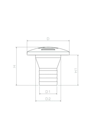 Tekne ve Karavan Dolum Kapağı Siyah Dolum Ağzı 38mm İtalyan