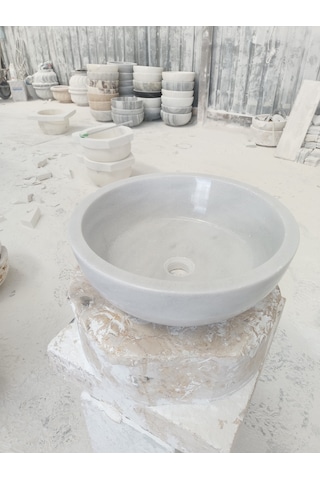 Homojen Mermer Çanak Lavabo