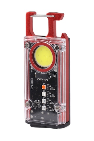 Kosona Cob Anahtar Zinciri İş Işığı 800 Lumens 8 Işık Modu Manyetik Usb Type-c Şarj Edilebilir Açıcı Ve Acil Işık Kırmızı Kırmızı