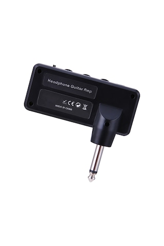 Geeksen Elektrik Gitar Kulaklık Amfisi Amfi 1/4 İnç Fiş 3.5mm Kulaklık Jakı Ve Aux Girişi Distoon Etkisi Dah Gri