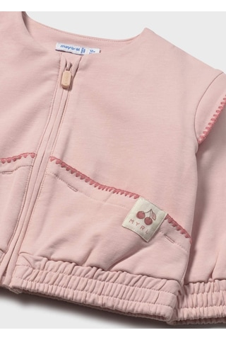 Mayoral Kız Bebek Fermuarlı Penye Hırka Pembe Pembe