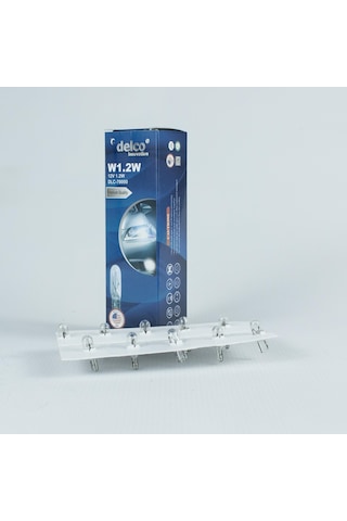 Delco U.s.a W1.2w Mini Dipsiz T5 Gösterge Ampulü 12 Volt 10 Adet