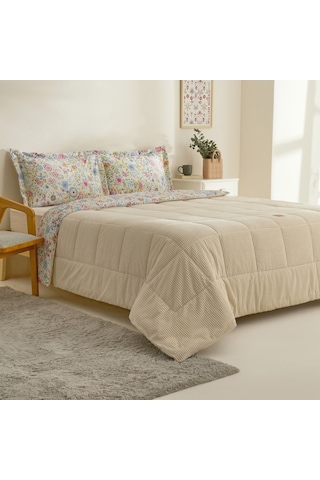 Karaca Home Ortiz Çift Kişilik Comfort Set Bej Bej