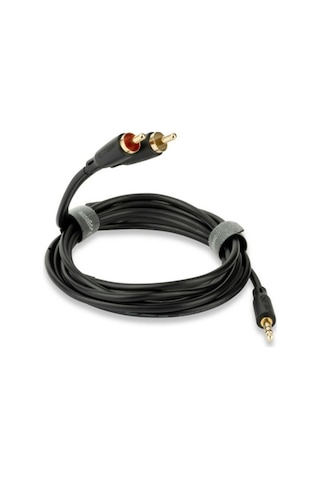 Qed Qe-8117 3.5Mm Jack - Rca / Bir Ucu 3.5Mm Diğer Ucu Rca Kablo