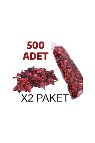 Nistabolje Büyük Boy 500 Adet Kuru Gül Kurusu Yaprağı Hediye Süs Dekor Romantik Çok Renkli