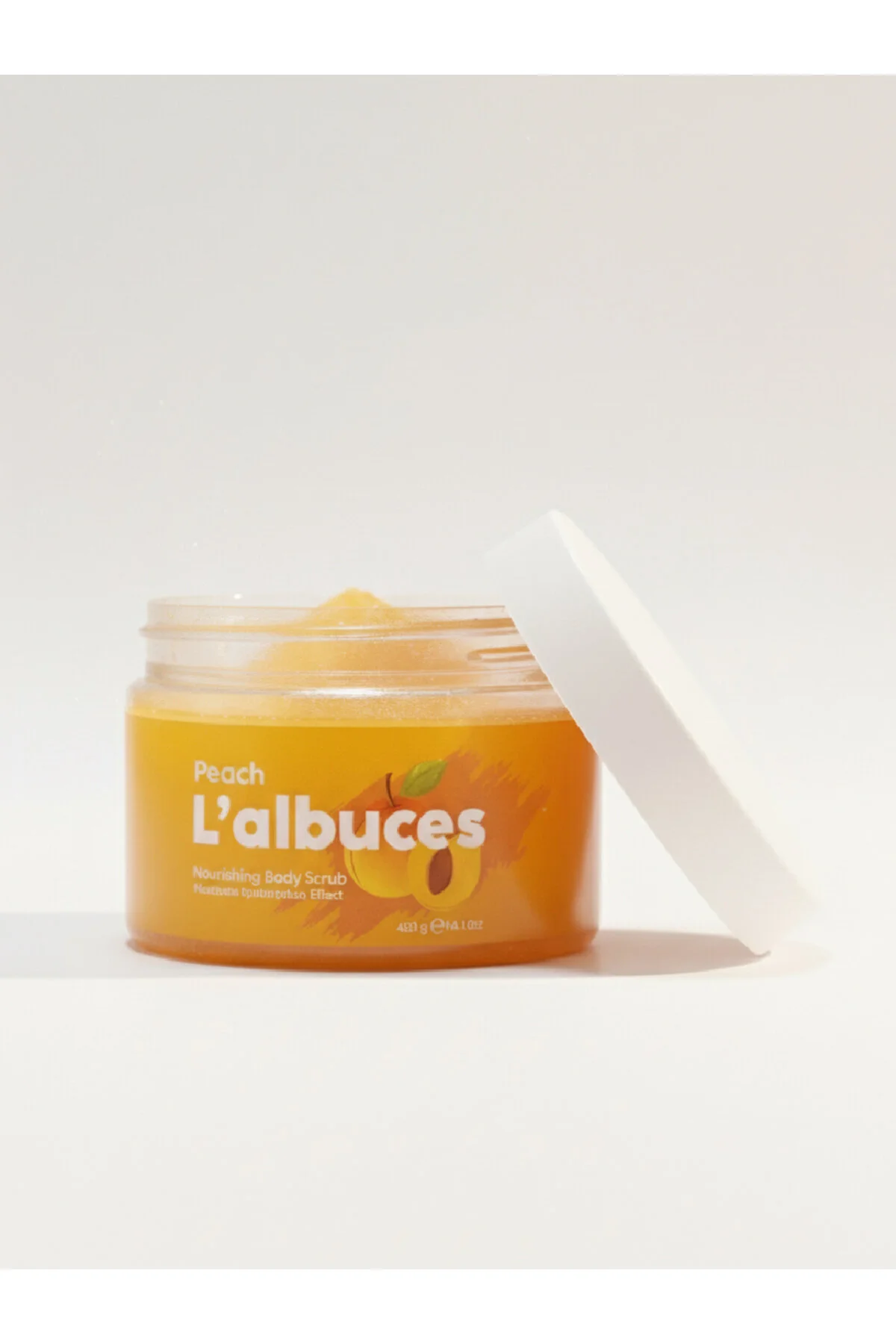 Peach Body Scrub 400gr Vegan, Temiz İçerikli, Şeftali Kokulu Pürüzsüz Cilt Bakımı
