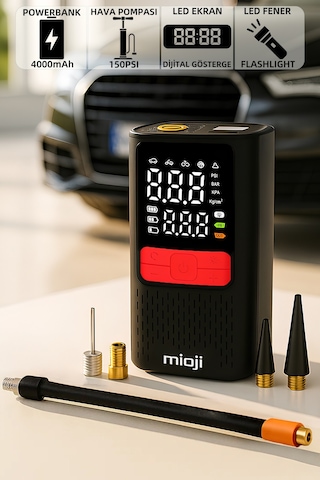 Mioji Mio 11c 4000mah Taşınabilir Hava Pompası + Powerbank