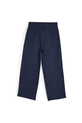 Beli Lastikli İndigo Kız Çocuk Eşofman Altı - Rahat Geniş Paça Kalın Kumaş 7-8-9-10-11-12-13-14 Yaş İndigo