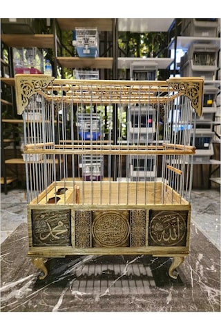 Ceritoğlu Kafes El Işlemeli-ahşap-oyma Kafes-fenerbahçe Logolu -%100 El Işlemeli- Taçlı Işlemeli-model1