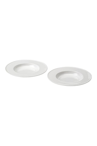 Ikea Stockholm 2025 Çukur Tabak Seti 25 Cm 2'li Beyaz