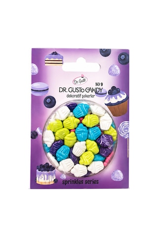 Dr. Gusto Karışık Renkli Cupcake Şekilli Pasta Süsleme Şekeri Diğer