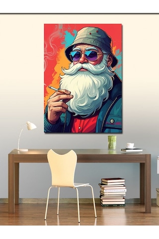 Kanvas Tablo Modern Tarzda Sakallı Adam Figürü 70cmx100cm