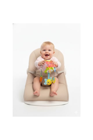 Toys2you Montessori Eğitici Küp Aynalı ve Dişlikli Bebek Arabası Puset Oyuncağı Kırmızı - Sarı - Siyah
