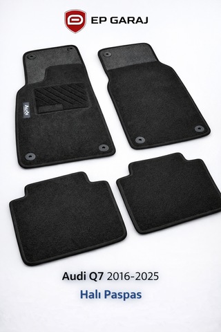Audi Q7 2016-2025 Uyumlu Halı Paspas Seti 4 Parça