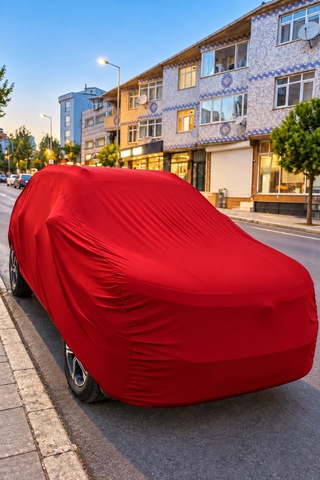 Suv Kirmizi Oto Branda Kumaş Kaliteli Araca Zarar Vermez Branda