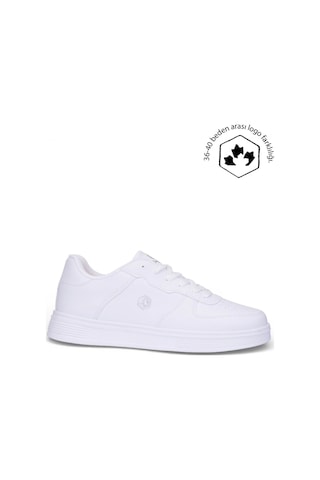 Nstil Unisex Spor Ayakkabı Rahat Yumuşak Taban Kaymaz Günlük Bağcıklı Sneaker 408 Beyaz