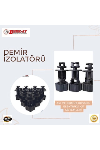 ELEKTRİKLİ ÇİT SİSTEMİ DEMİR İZOLATÖR