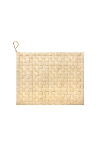 Ikea Mävınn Amerikan Servis, Palmiye Yaprağı, 44x34 Cm, El Yapımı Çok Renkli