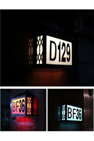 Novahub Yenilikçi Güneş Enerjili Ev Numarası Işığı Beyaz Işık