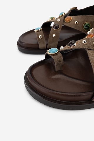 Valmenti Kadın Hakiki Deri Taupe Düz Sandalet 1141 832 Bn Sndlt Y26 Taupe Suede Vizon